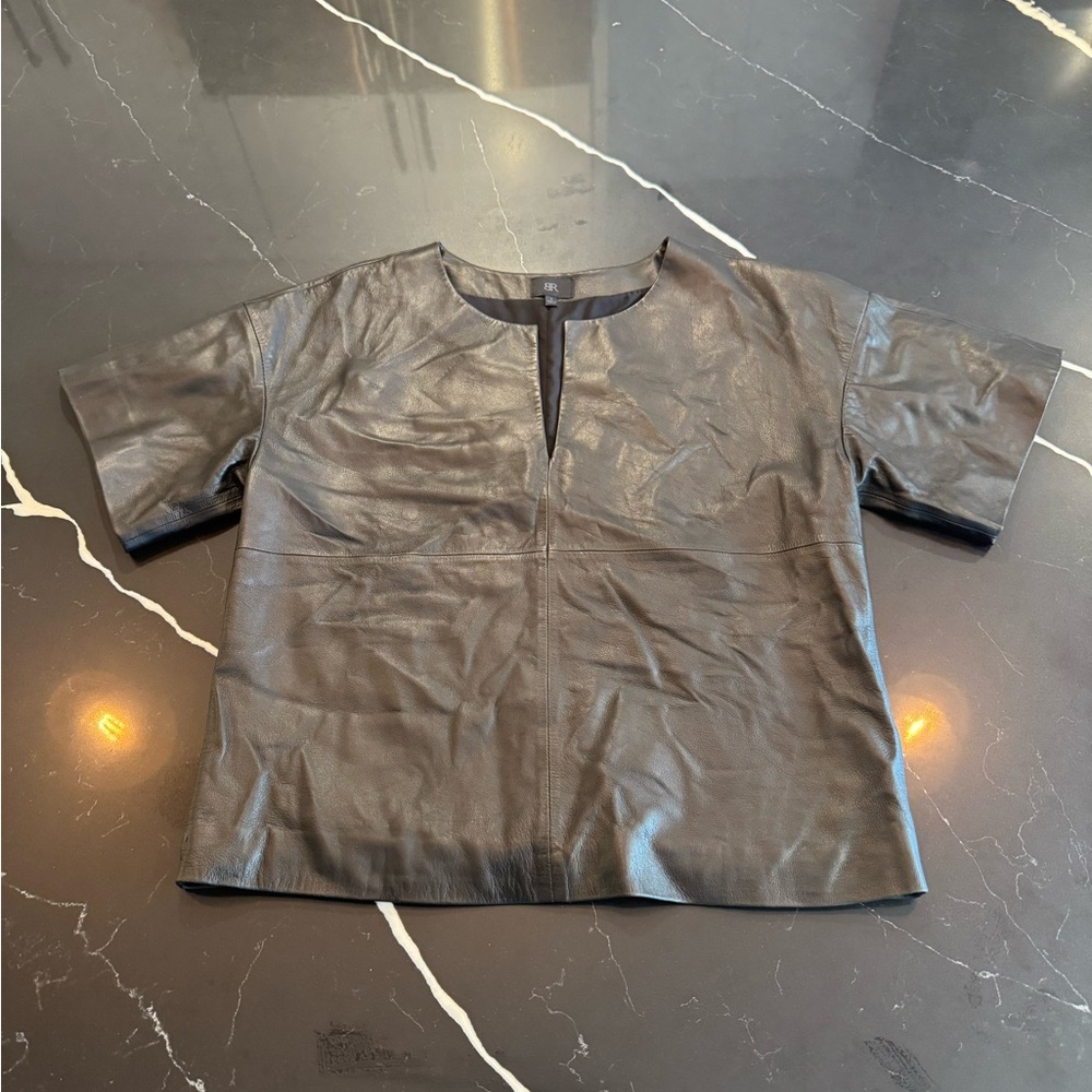Banana Republic‎ Black Leather Top